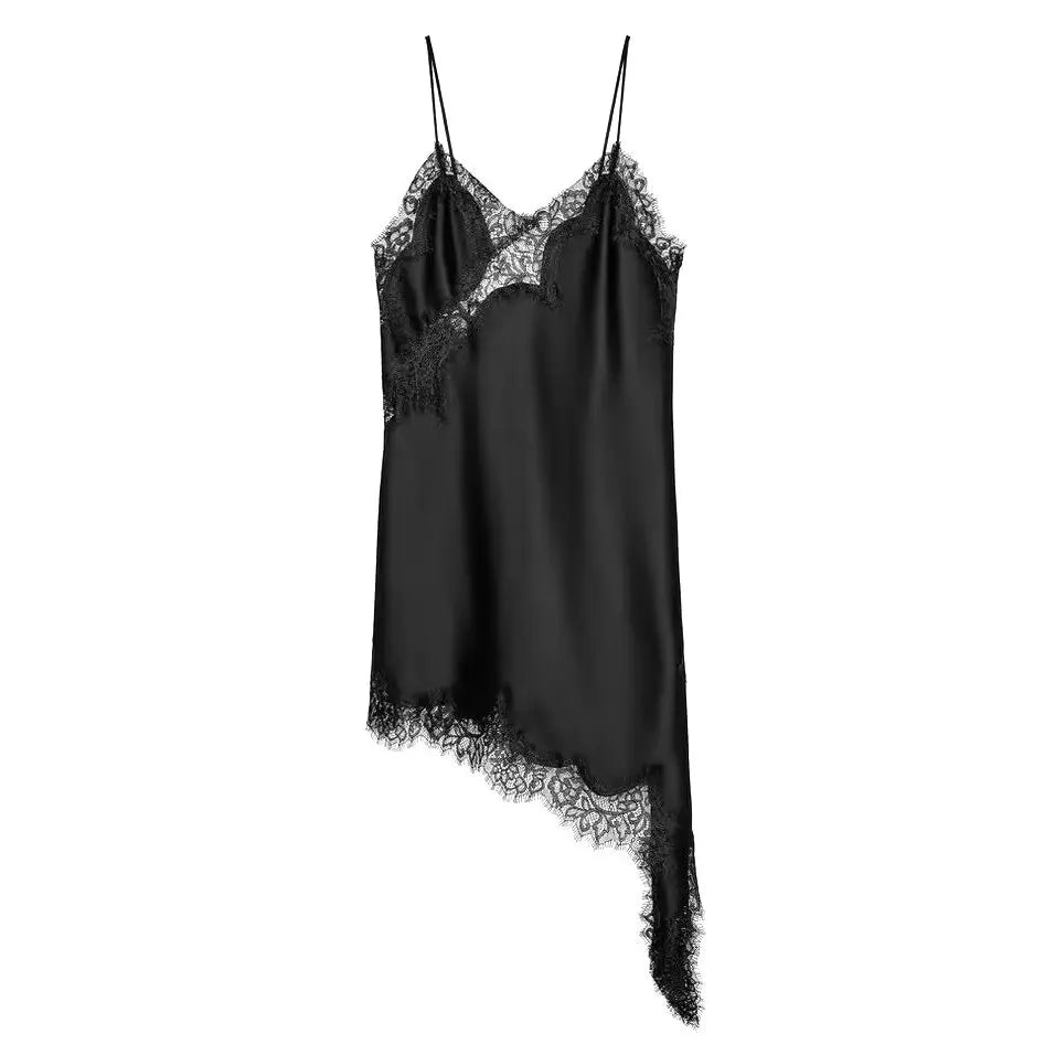 AMAYA LACE SATIN DRESS