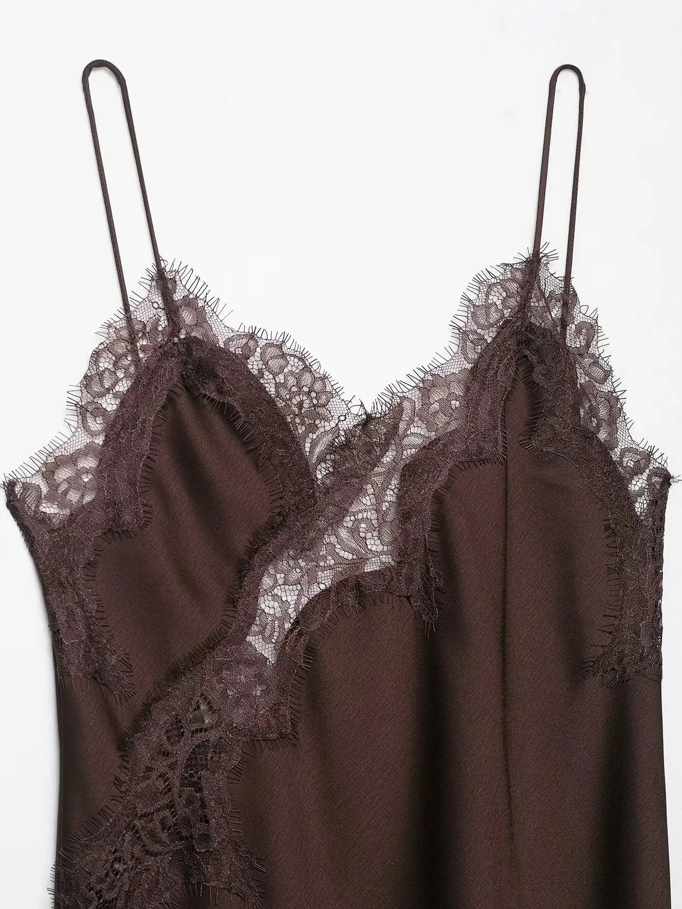 AMAYA LACE SATIN DRESS