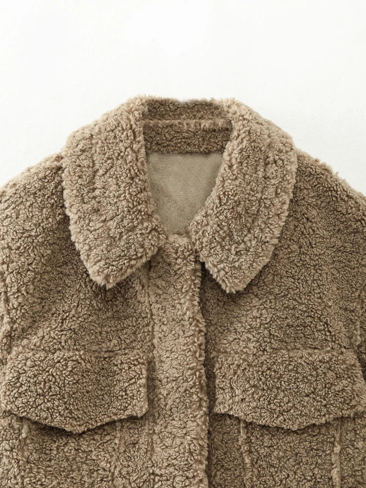 ZIA CROPPED FUR JACKET