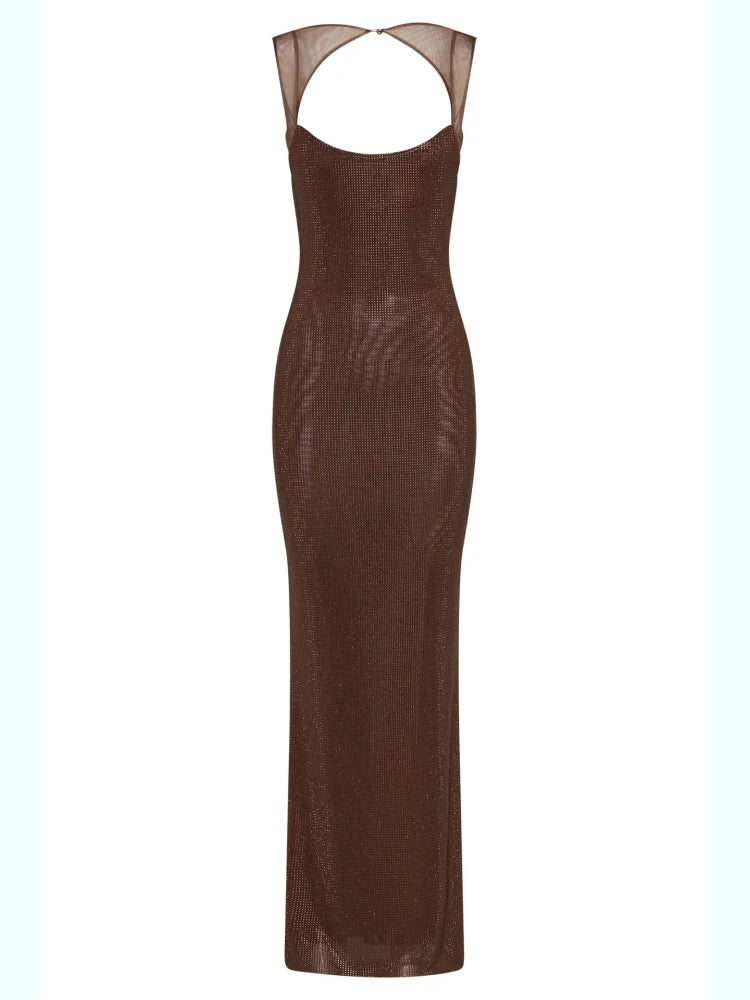 PAULA CRYSTAL MAXI DRESS