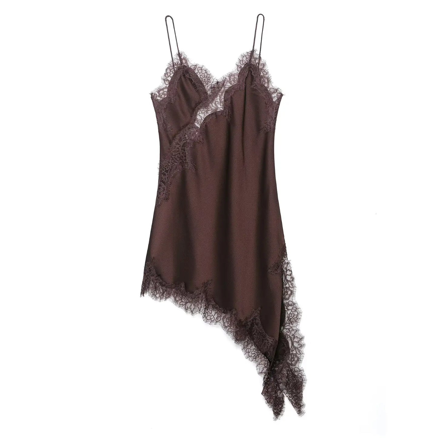 AMAYA LACE SATIN DRESS