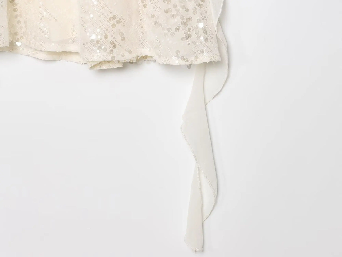 LELI SEQUIN RUFFLE MINI DRESS