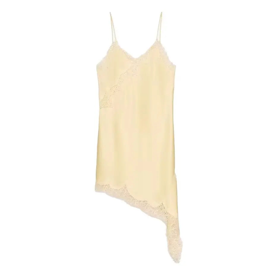 AMAYA LACE SATIN DRESS