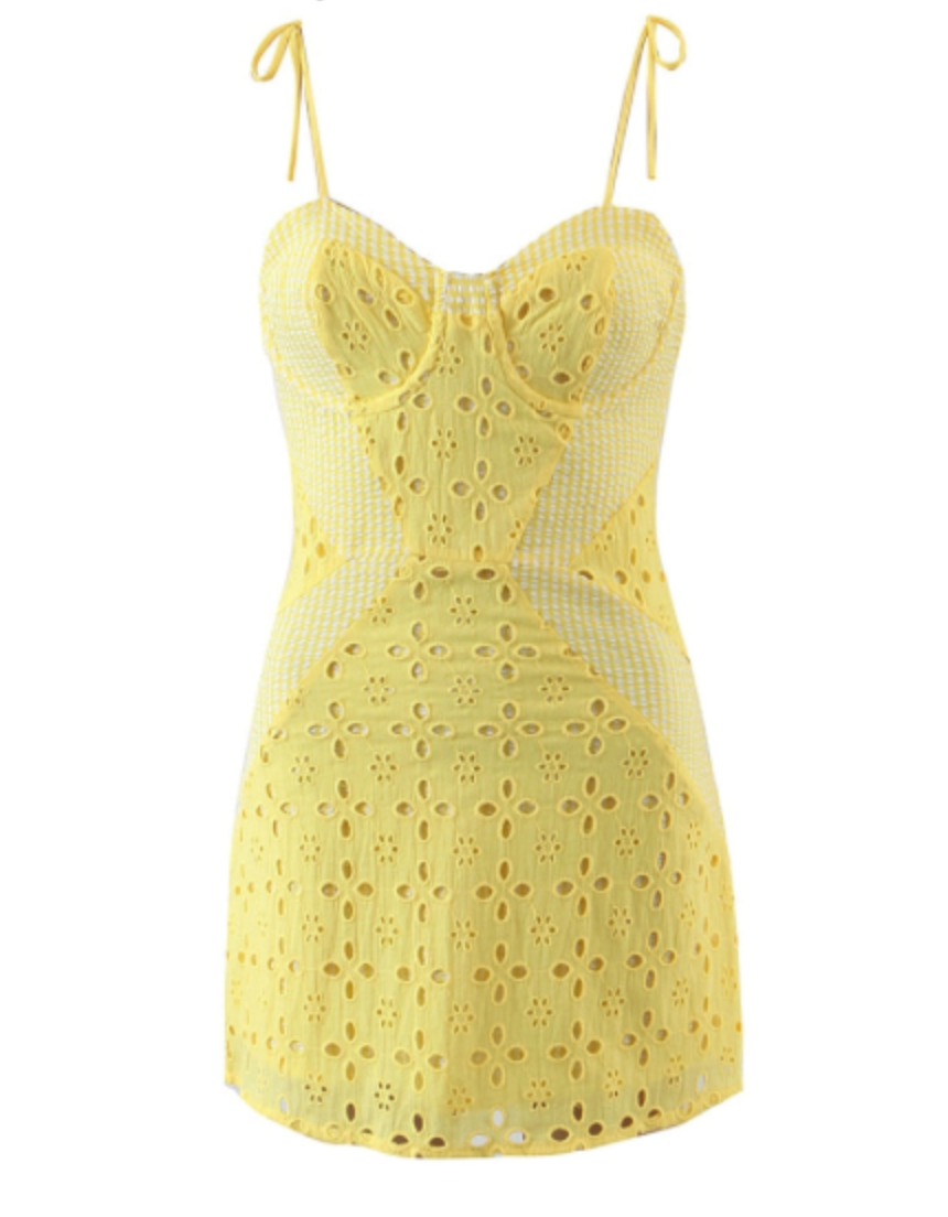 For love and lemons picnic mini dress best sale