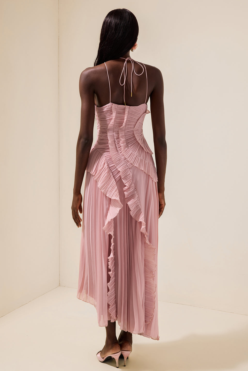 ARIA PLEATED MAXI DRESS