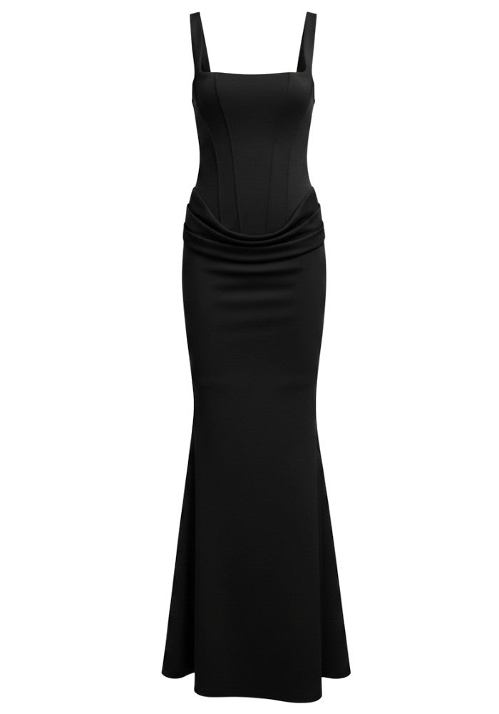 VIERA LACE UP MAXI DRESS