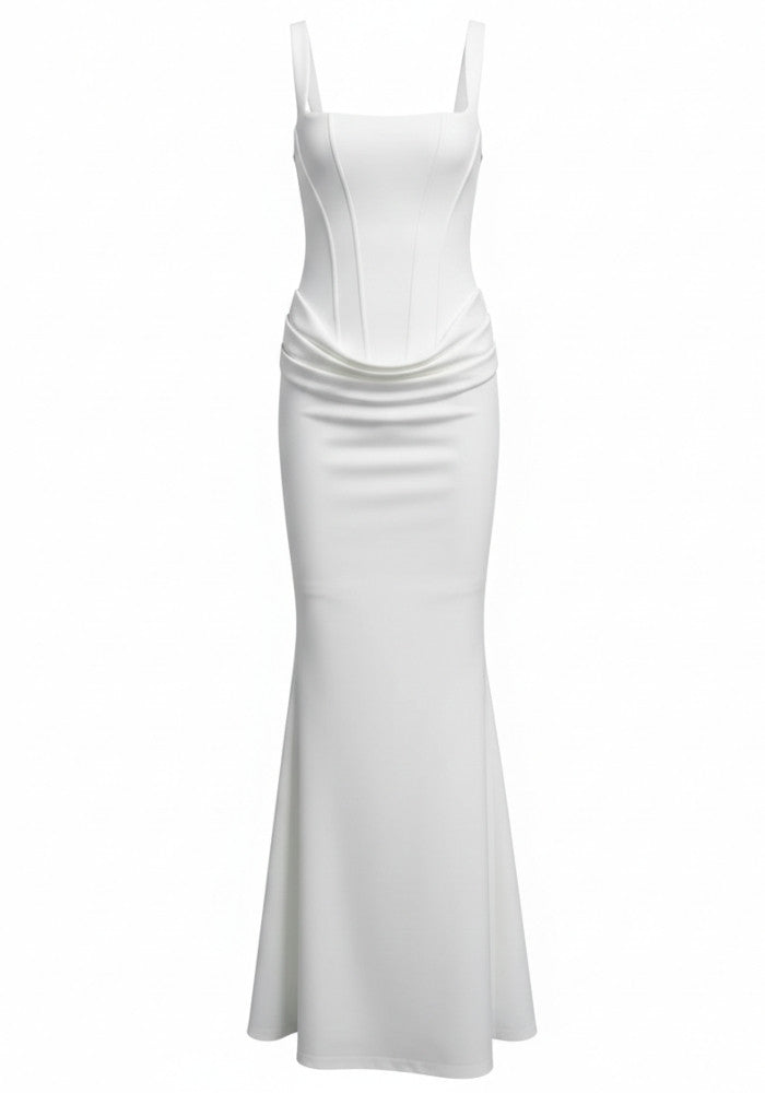 VIERA LACE UP MAXI DRESS