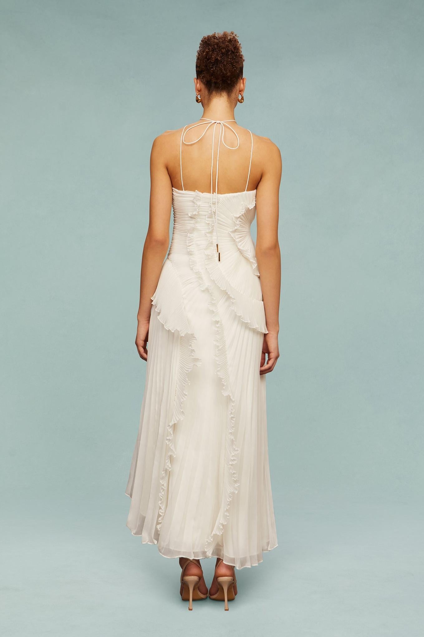 ARIA PLEATED MAXI DRESS