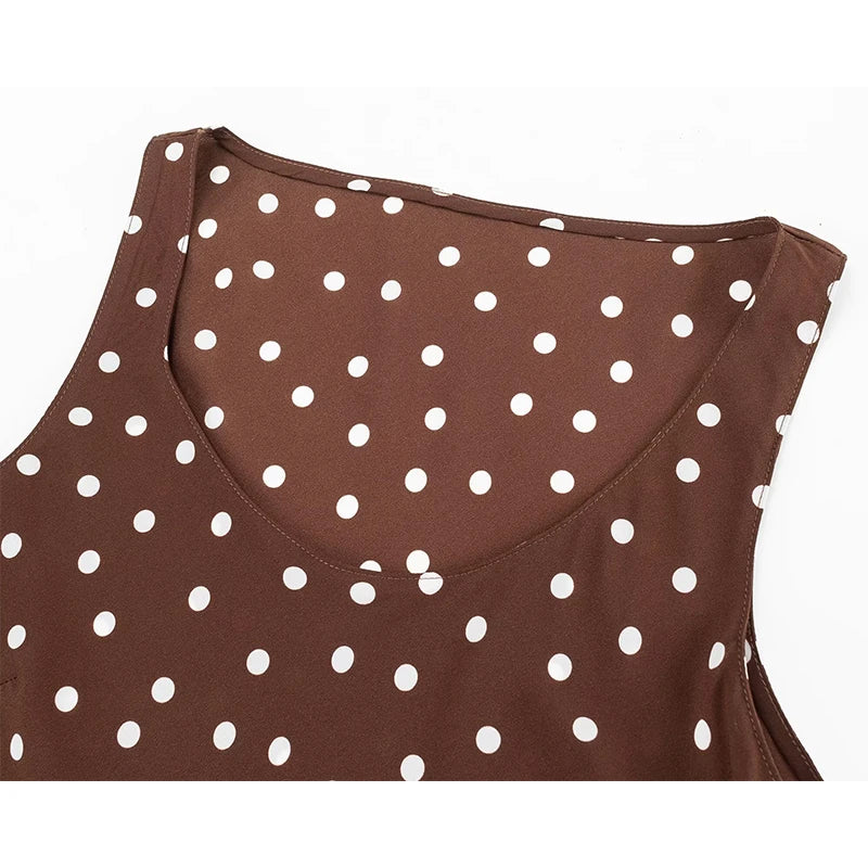 NATASHA POLKA DOT MIDI DRESS