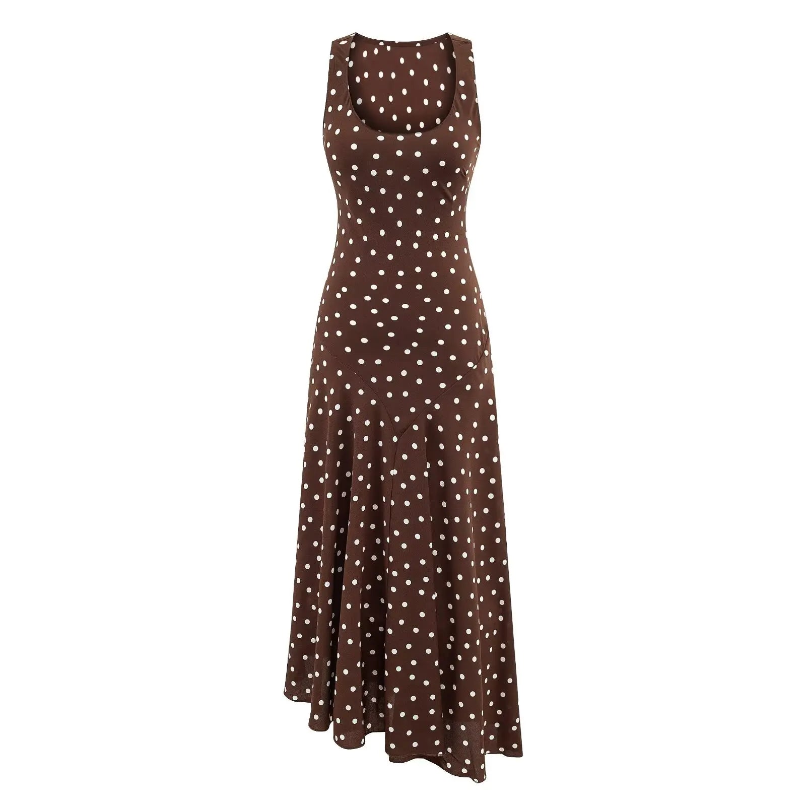 NATASHA POLKA DOT MIDI DRESS