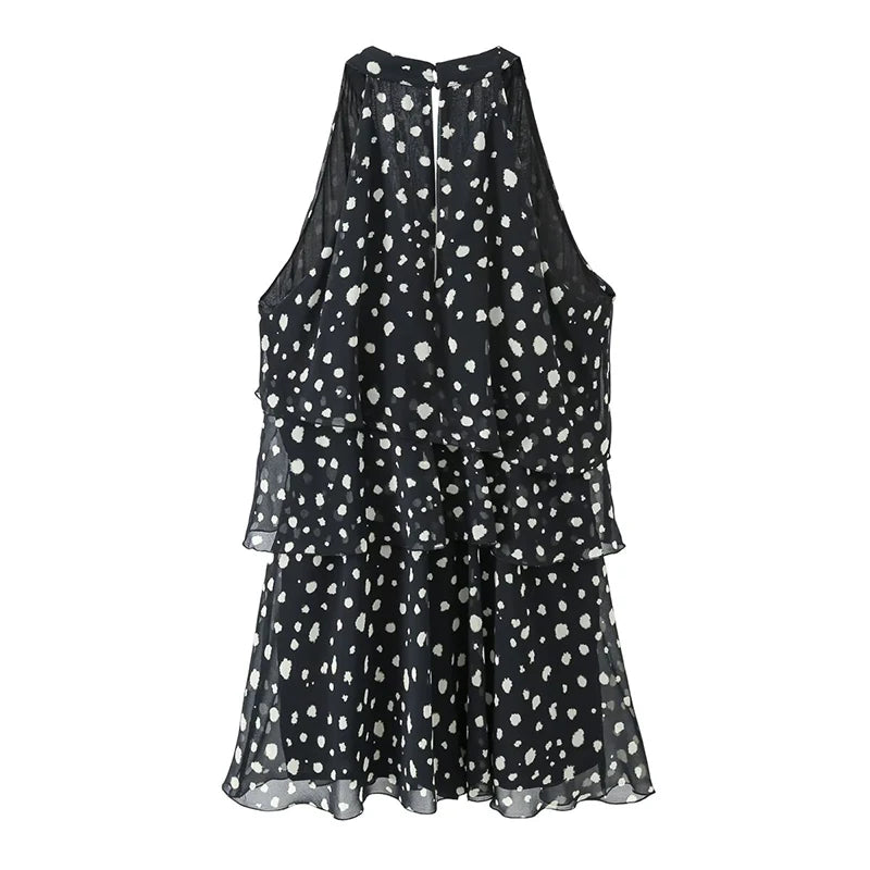 CYNTI POLKA DOT MINI DRESS