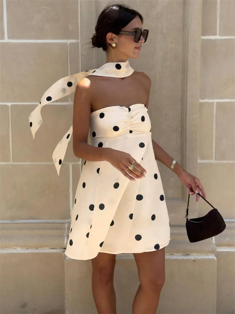 MARENA POLKA DOT MINI DRESS