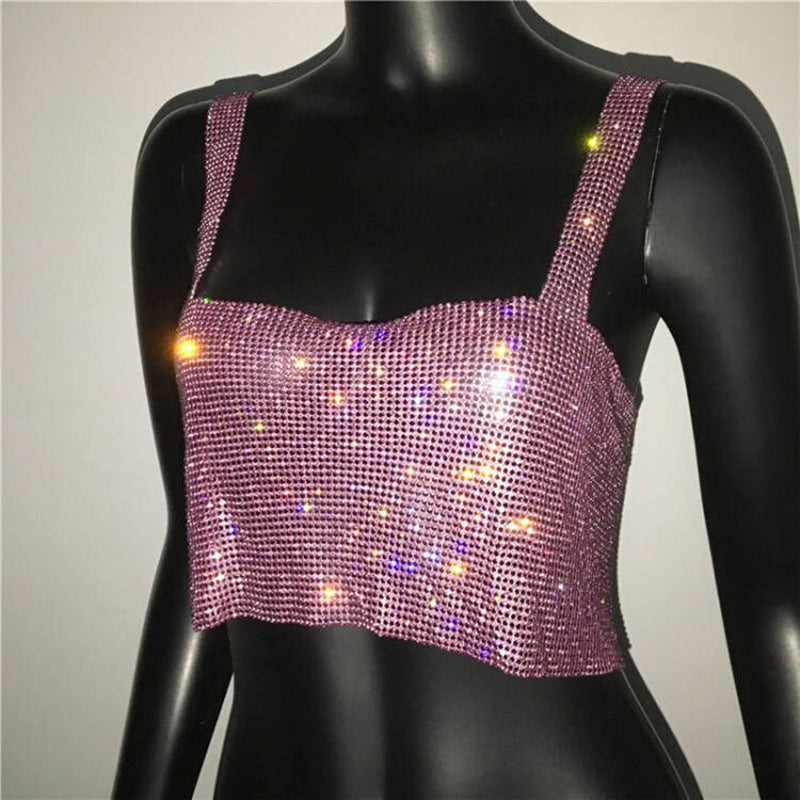 STEELA RHINESTONE TOP