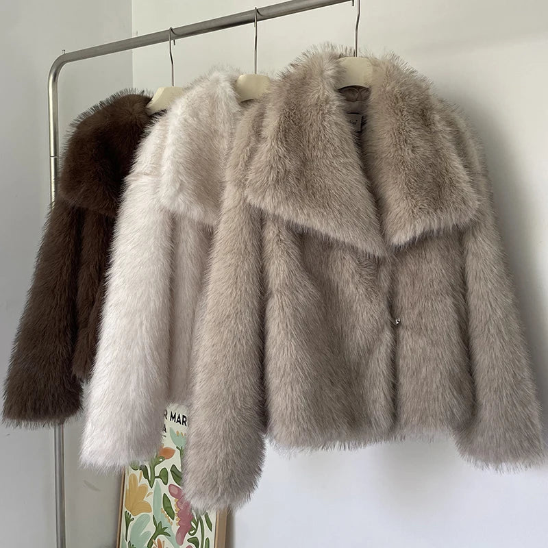 NAMI FAUX FUR COAT