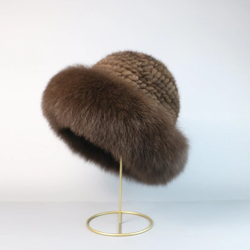 STELLA REAL MINK FUR CAP