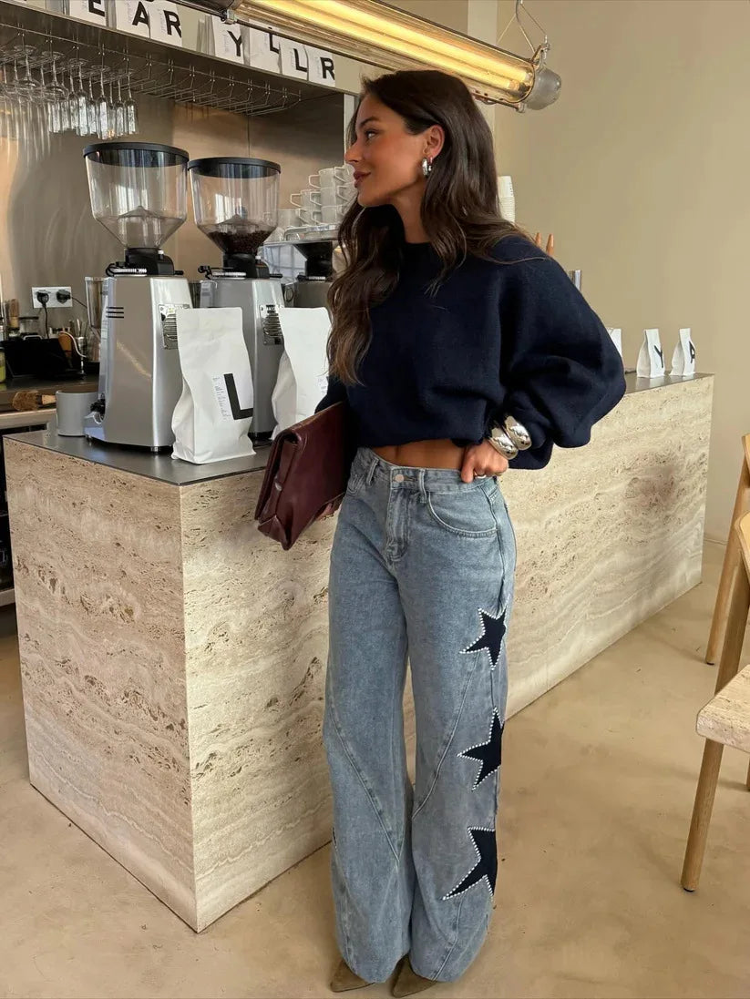 ANGIE STAR DENIM JEANS