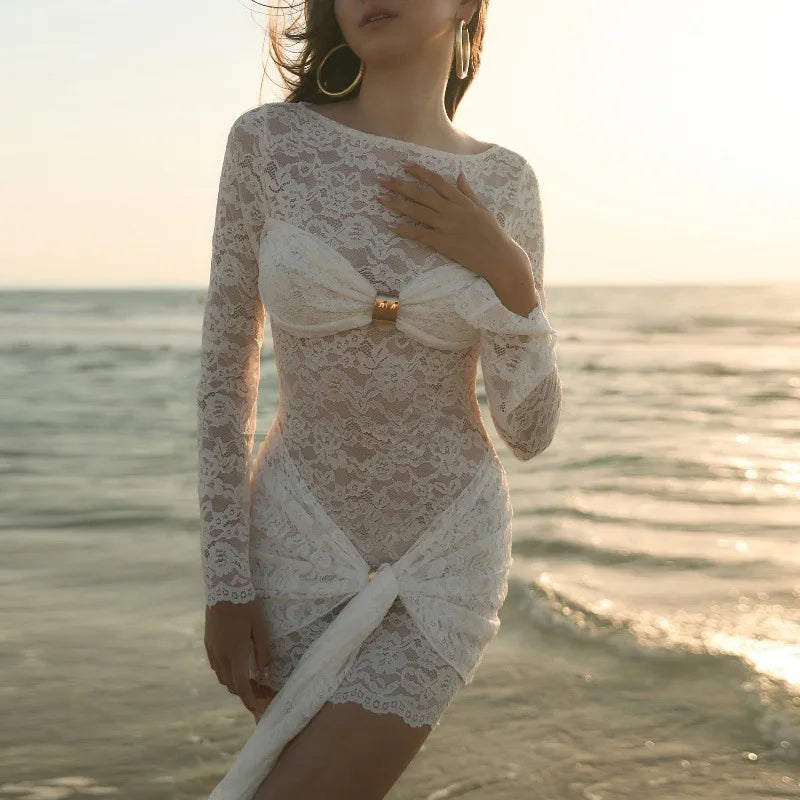 MELANIE LACE MINI DRESS