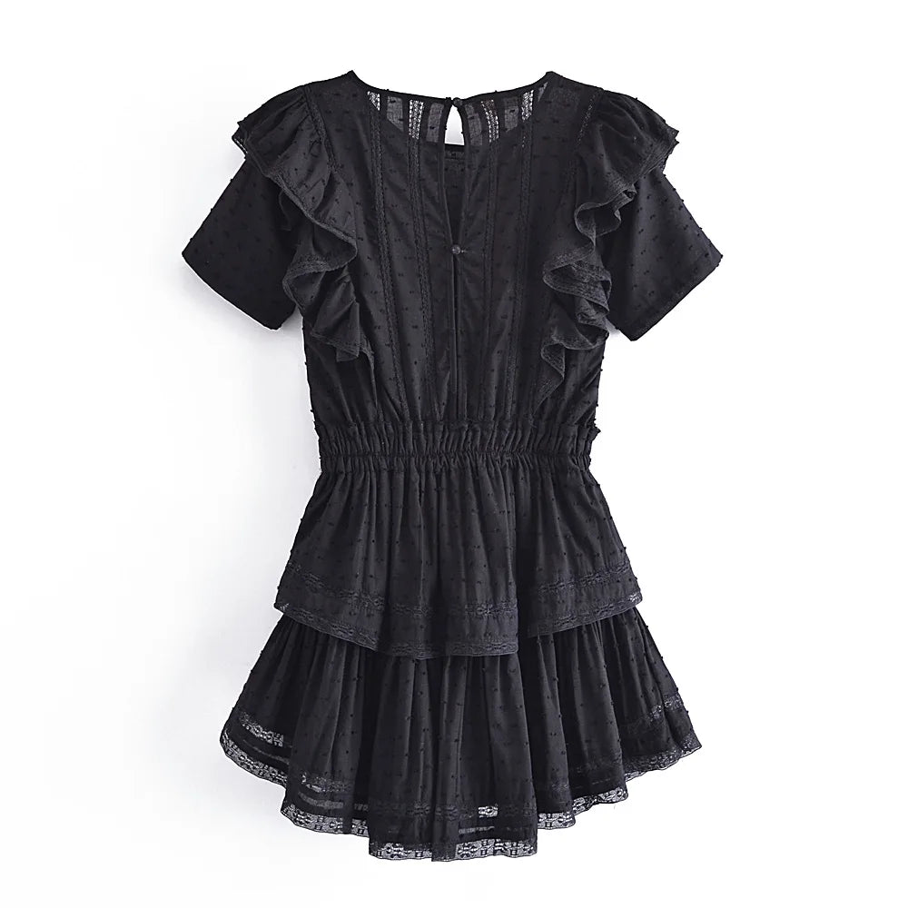 MARTA RUFFLE DRESS