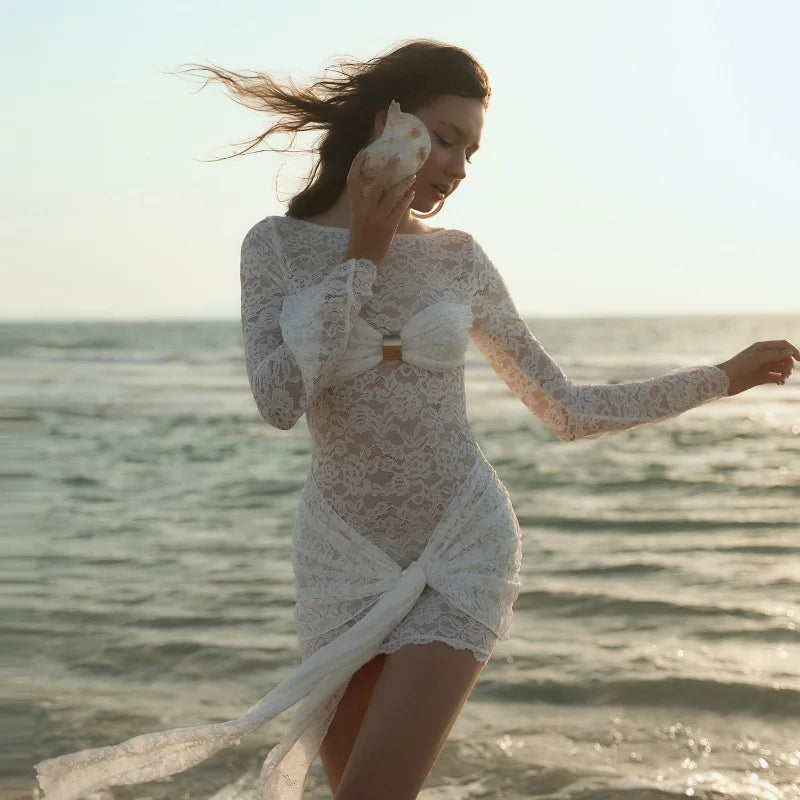 MELANIE LACE MINI DRESS