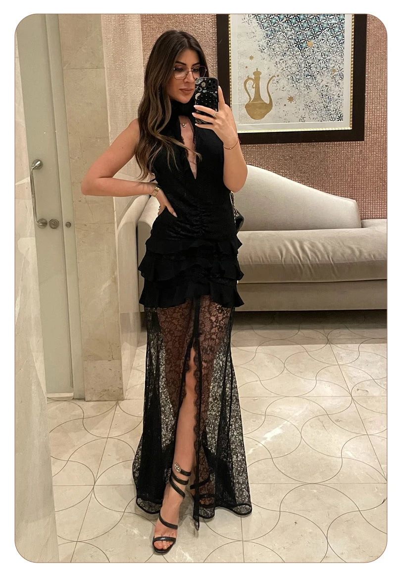 VESKA LACE MAXI DRESS