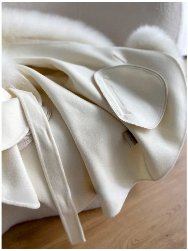 KALA WOOL FOX FUR COAT