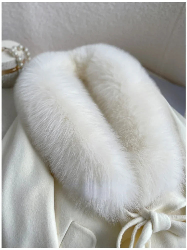 KALA WOOL FOX FUR COAT