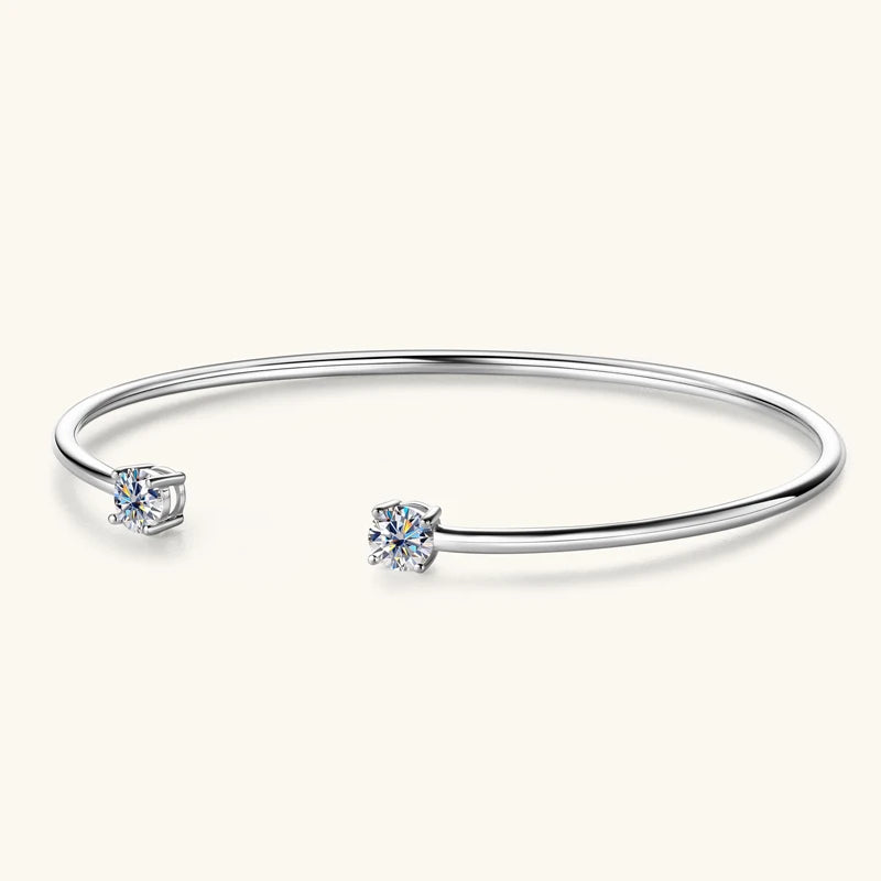 AISHA MOISSANITE BANGLE CUFF