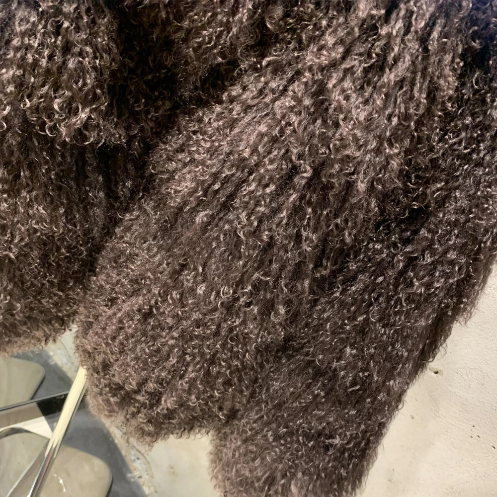 ASPEN MONGOLIAN FUR COAT