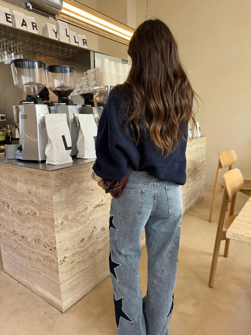 ANGIE STAR DENIM JEANS