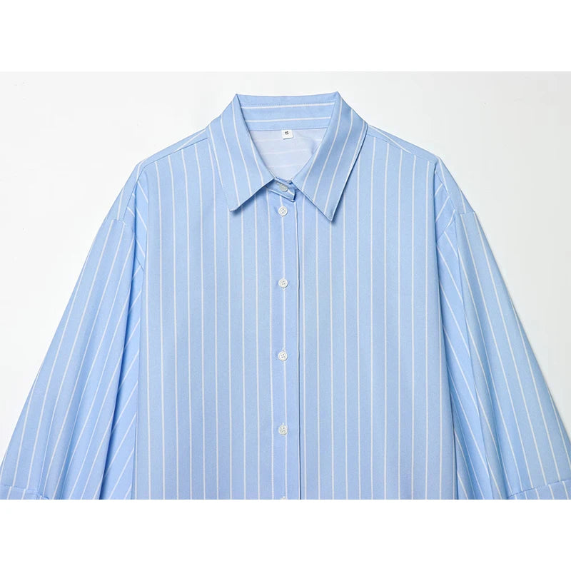 MIRELI PUFF SLEEVE STRIPED SHIRT