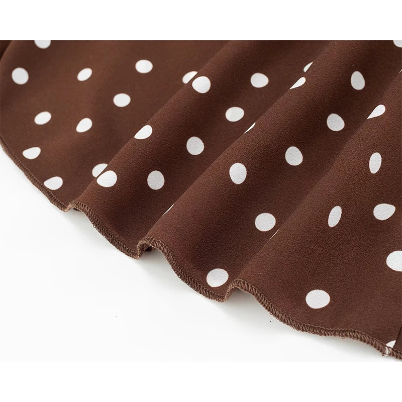 NATASHA POLKA DOT MIDI DRESS