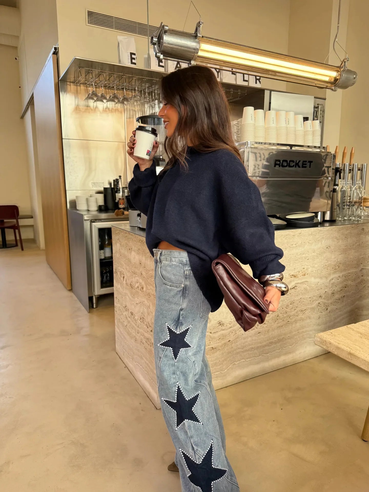 ANGIE STAR DENIM JEANS