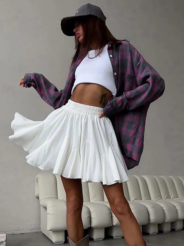 MAYA RUFFLE MINI SKIRT