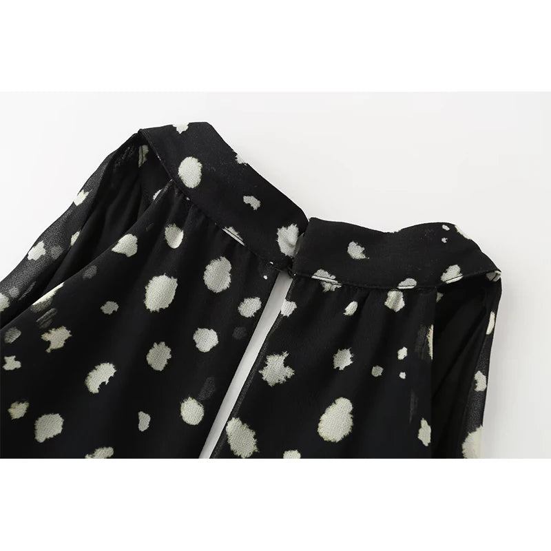 CYNTI POLKA DOT MINI DRESS