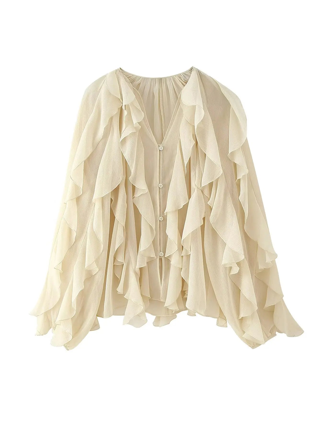 CHIARA RUFFLE BLOUSE