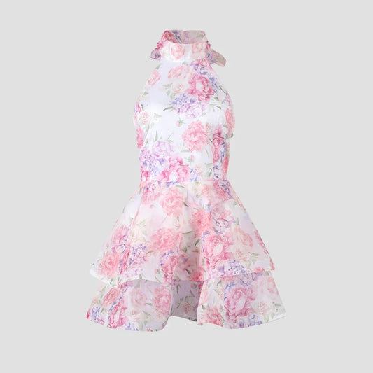BARBARA FLORAL MINI DRESS