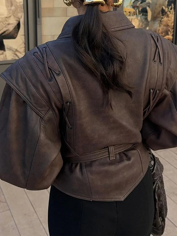 PAULA FAUX LEATHER JACKET