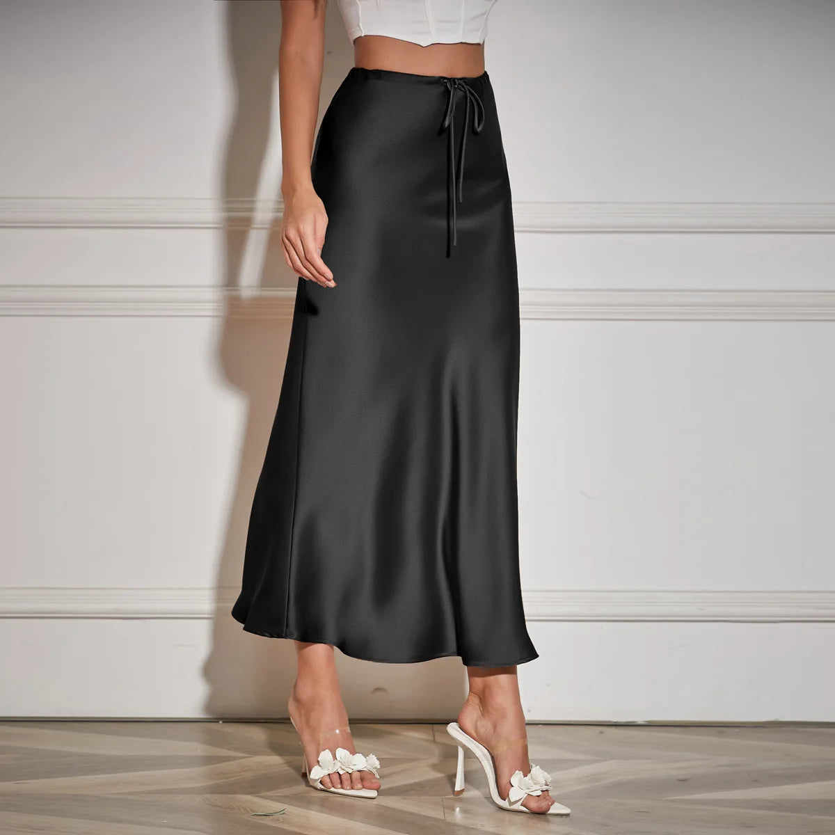 LORA SATIN SKIRT