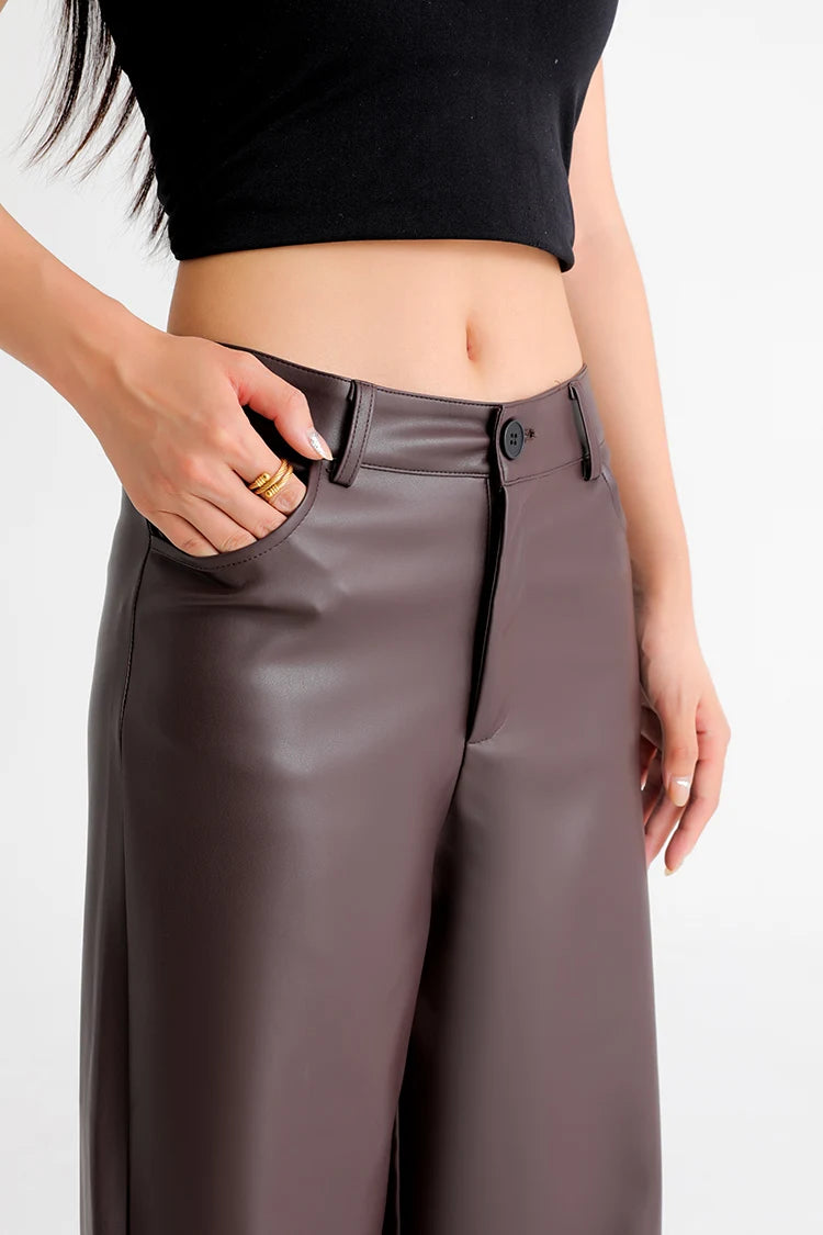 LESLI PU LEATHER PANTS