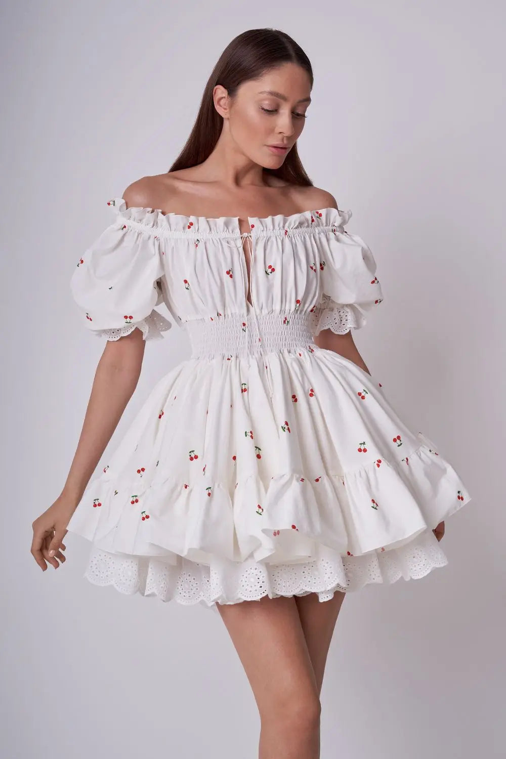 MIRA RUFFLE DRESS