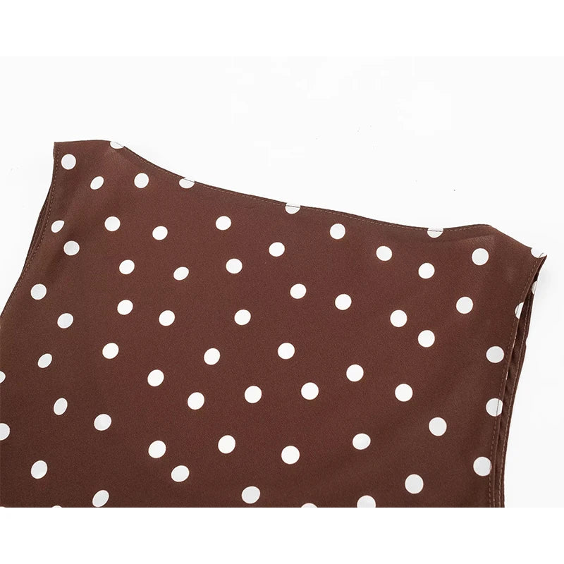 NATASHA POLKA DOT MIDI DRESS