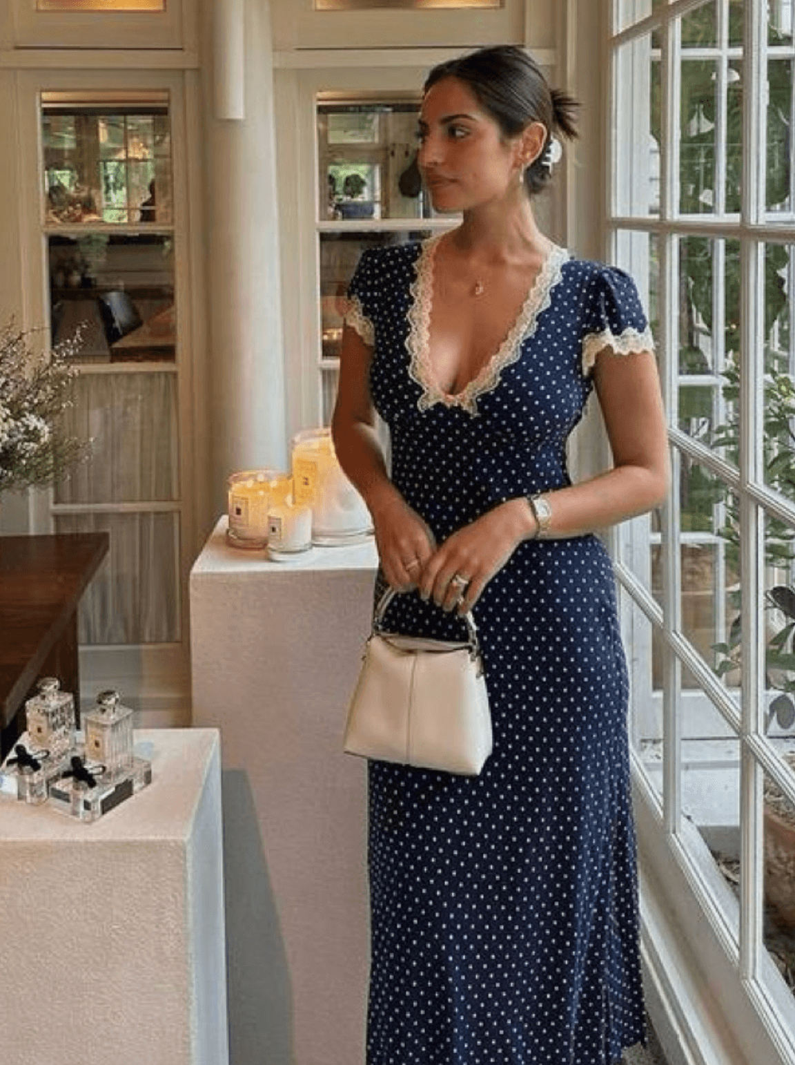 MARGO POLKA DOT MIDI DRESS