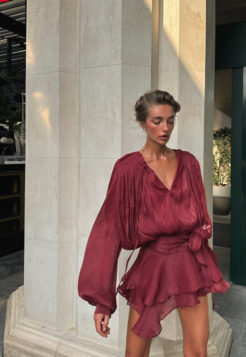 MIA RUFFLE MINI DRESS