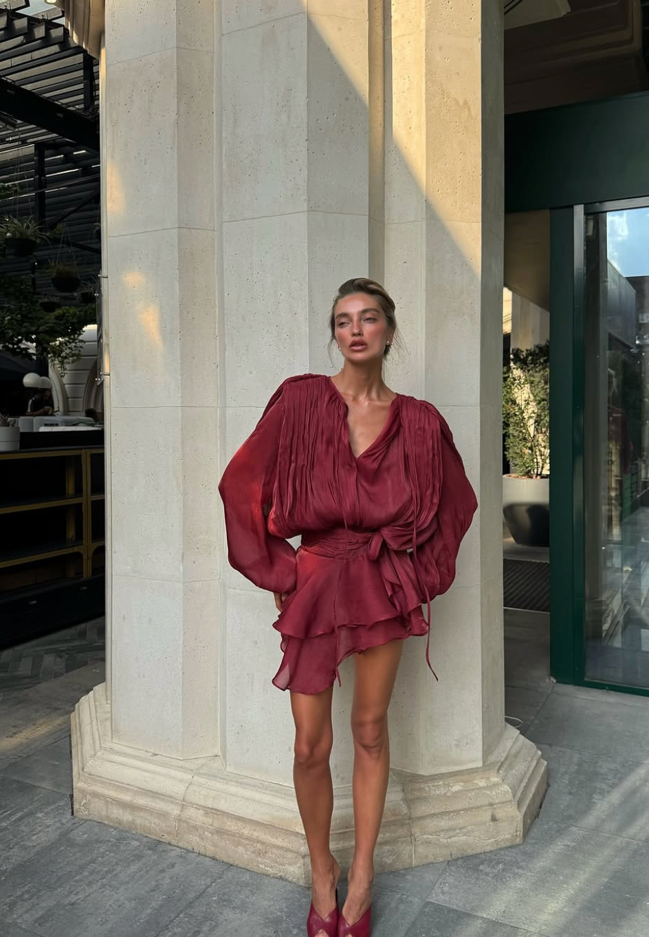 MIA RUFFLE MINI DRESS