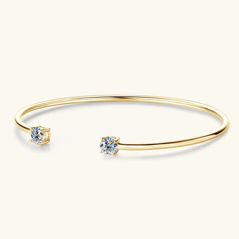 AISHA MOISSANITE BANGLE CUFF