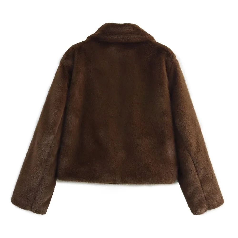 ALICIA FAUX FUR COAT