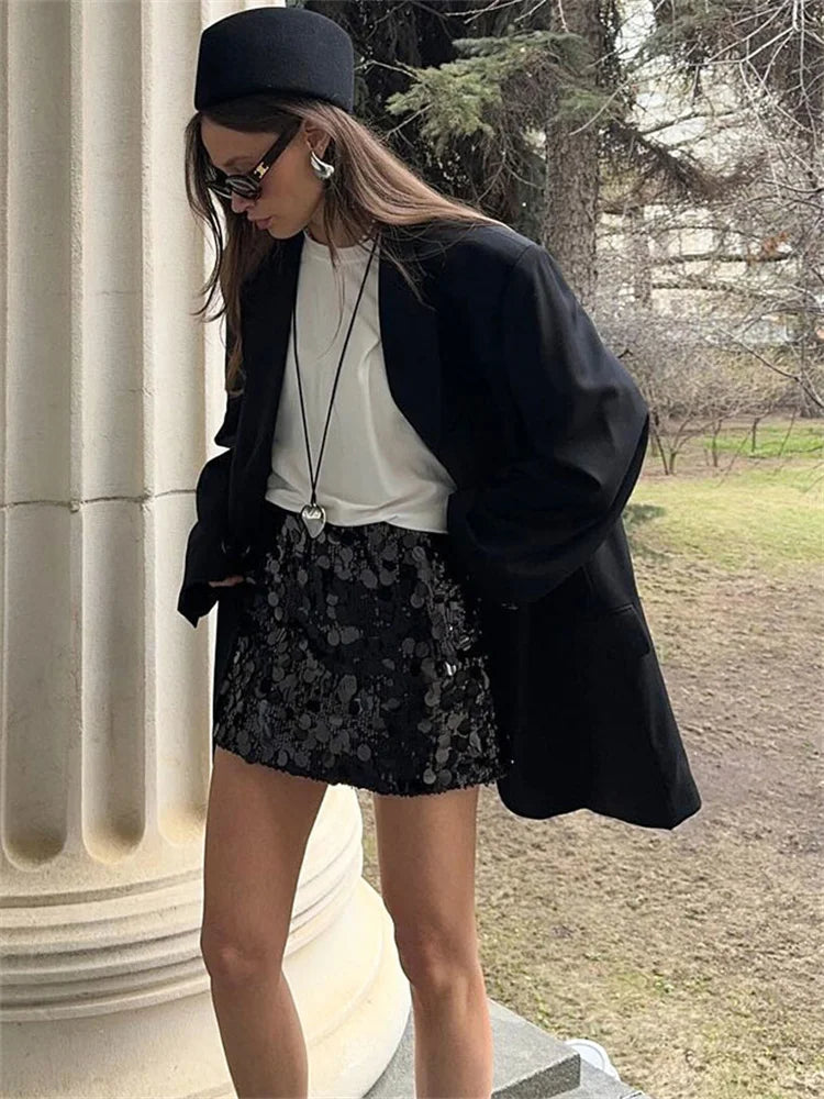 AZIEL SEQUIN MINI SKIRT