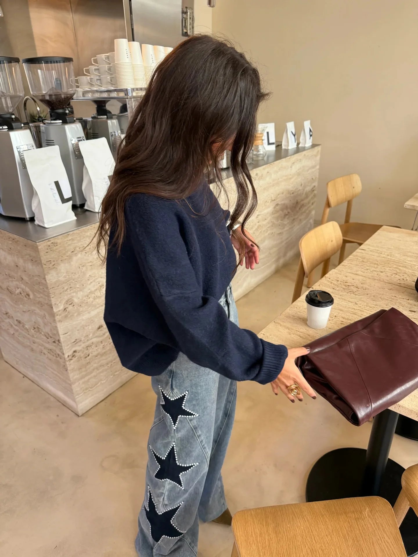 ANGIE STAR DENIM JEANS