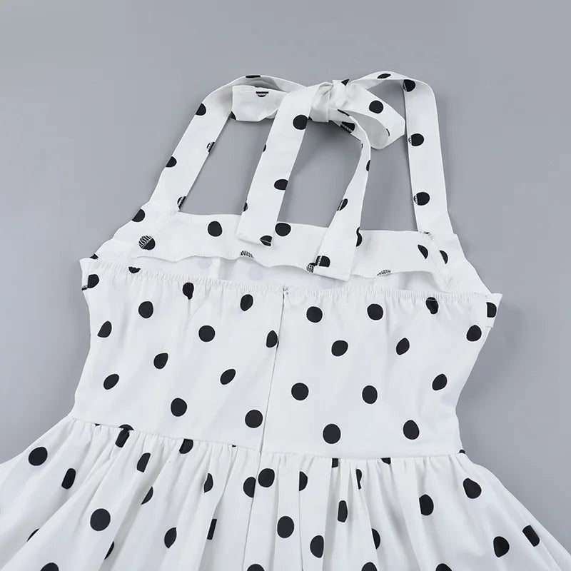 ALESSIE POLKA DOT MINI DRESS