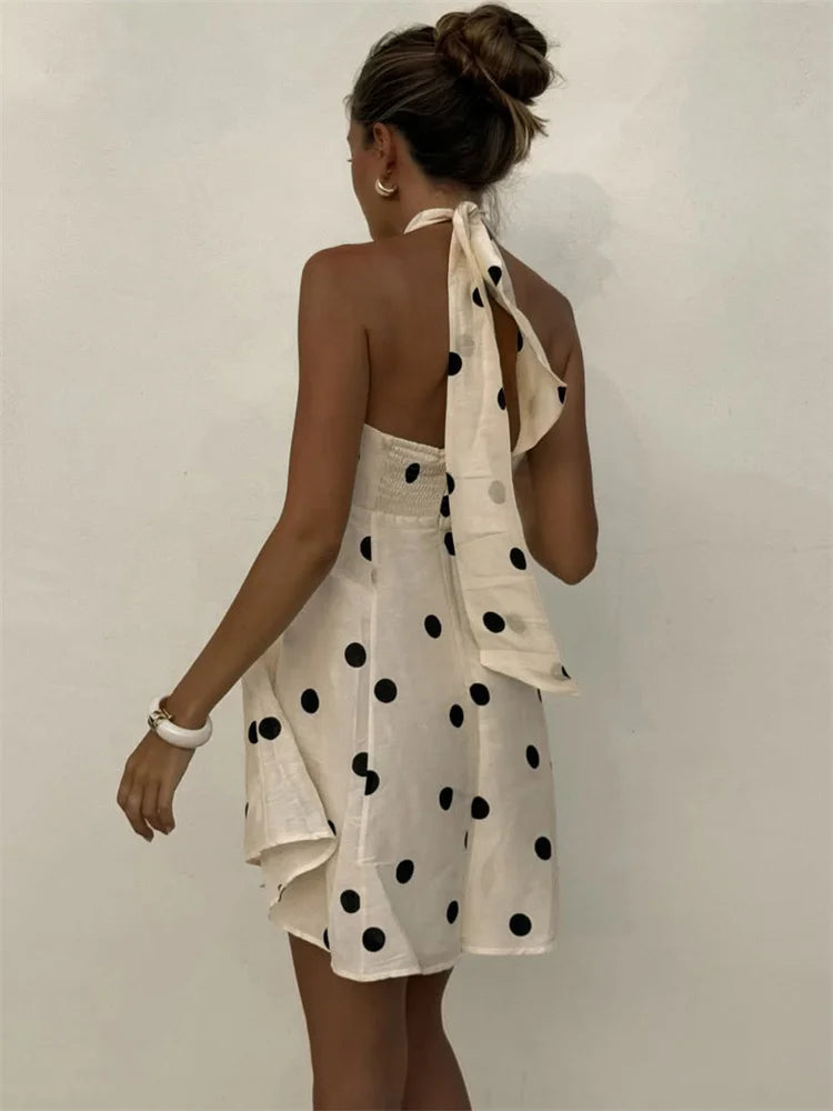 MARENA POLKA DOT MINI DRESS
